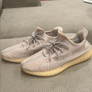 Yeezy Athletic Shoes in Beige and Cream